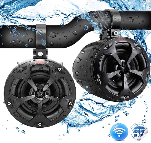 Pyle 4” Waterproof Off-Road Bluetooth Speakers